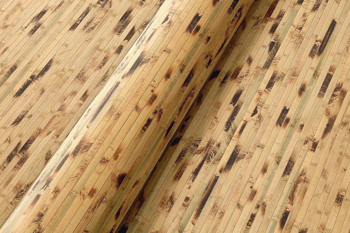 Natuurlijke bamboe wandbekleding - Exotische rolbekleding van echte bamboelatten voor muren en vloeren