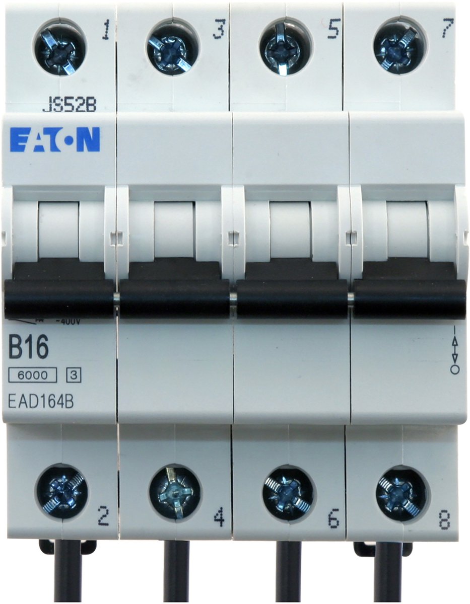 Eaton Holec installatie automaat - type AT 4B 16/6 - 4-polig - 16A - 400V