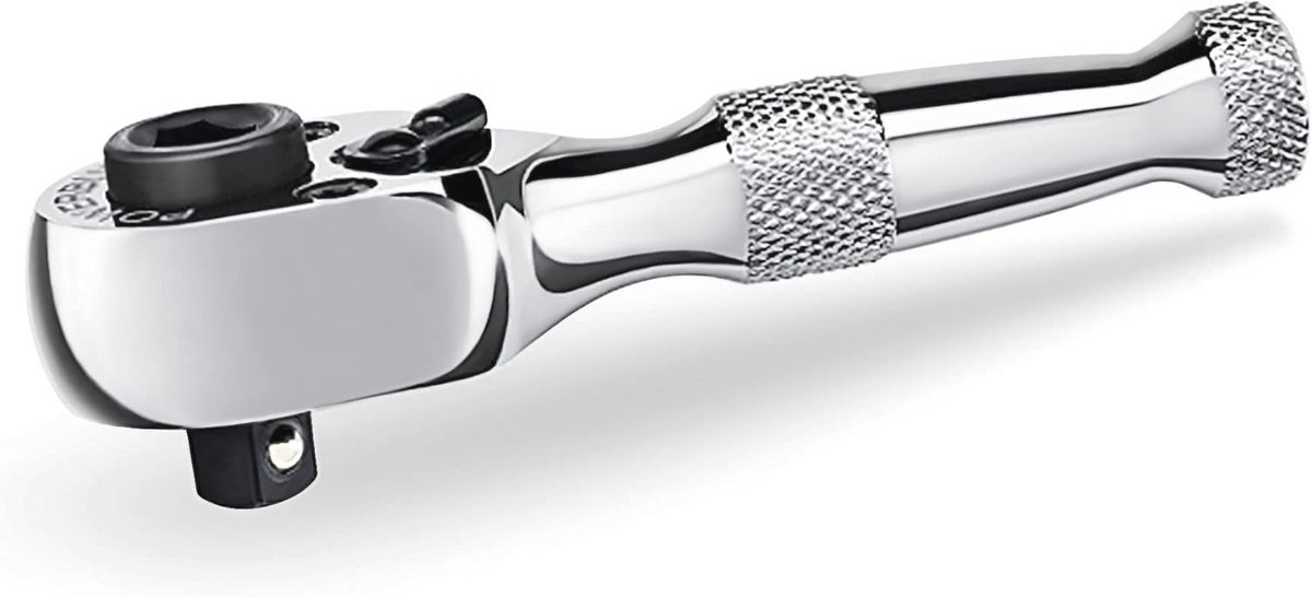 Mini 1/4 Inch Stubby Ratchet Wrench - 72 Teeth Reversible Design for Tight Spaces