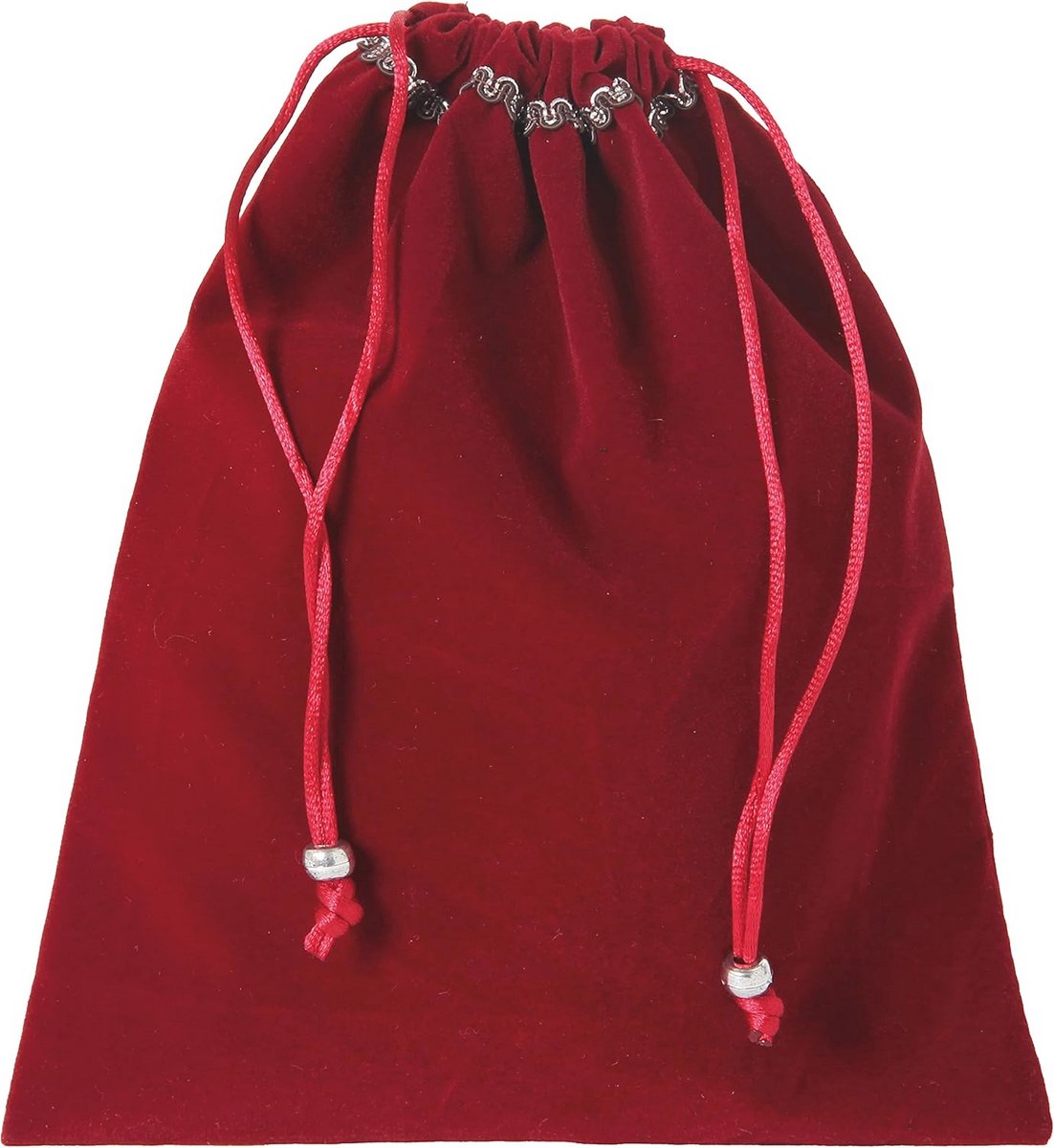 Rood Fluwelen Sportzak XL – 18x22cm
