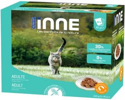 Natte Kattensnacks Kip - Zakjes 12x85g voor Volwassen Katten