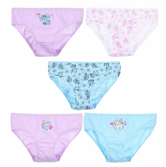 Disney Lilo & Stitch - Meisjesslips - Onderbroekjes - Set van 5 stuks - Geschenkverpakking - Maat 98/104 - 3/4 Jaar