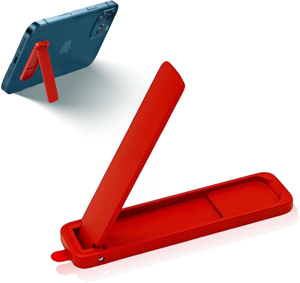 Unyqoos® Ultradunne verstelbare telefoonstandaard van metaal voor elk type smartphone