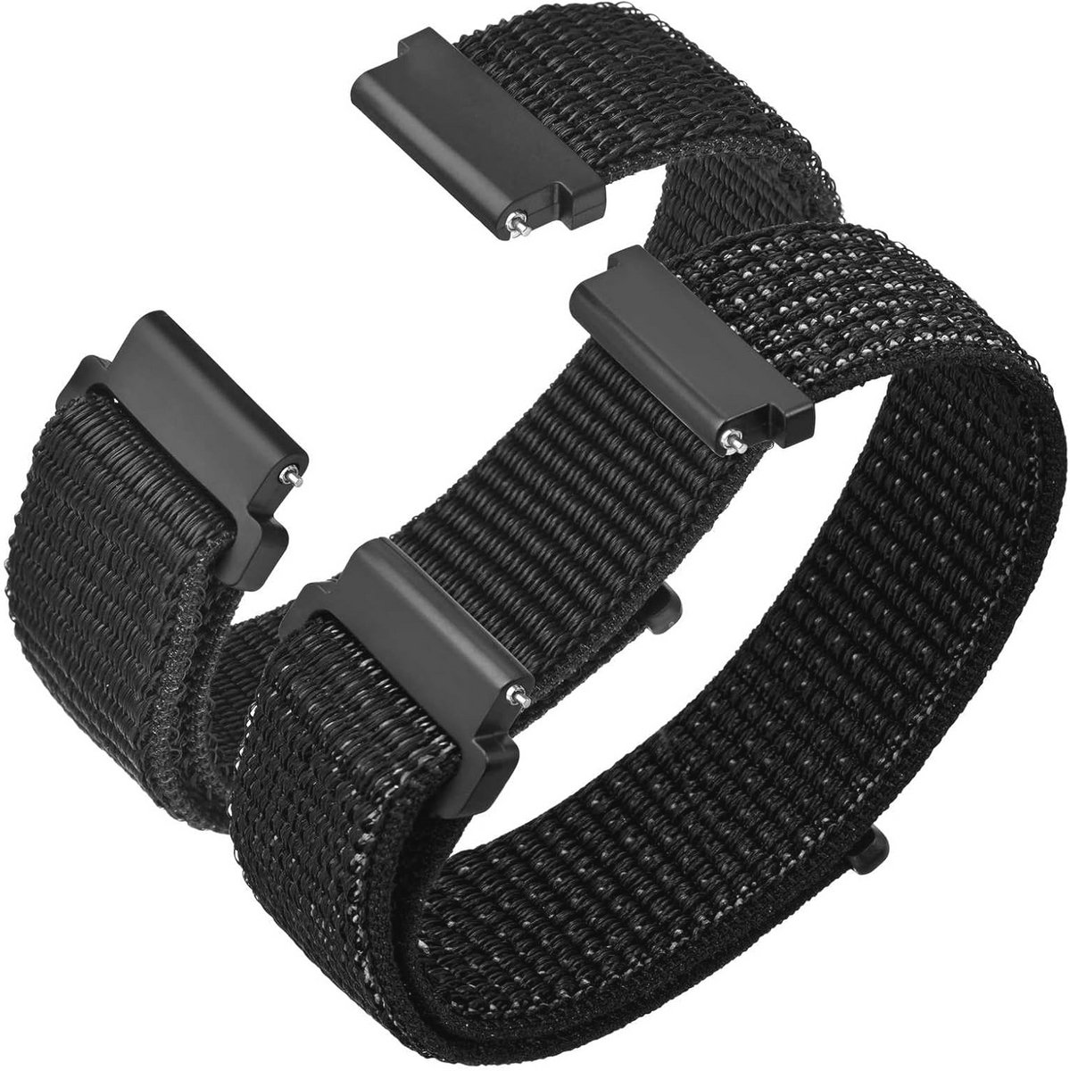 Verstelbare Nylon Sporthorlogebandjes met Snelsluiting - 16mm tot 24mm, 2 Stuks