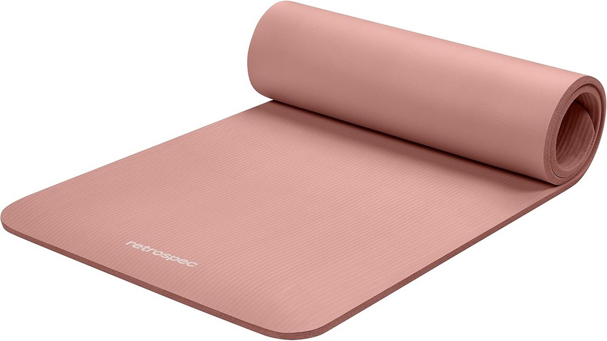 Dikke Yogamat 1/2 Inch Met Antislip Voor Yoga, Pilates en Fitness - Roze