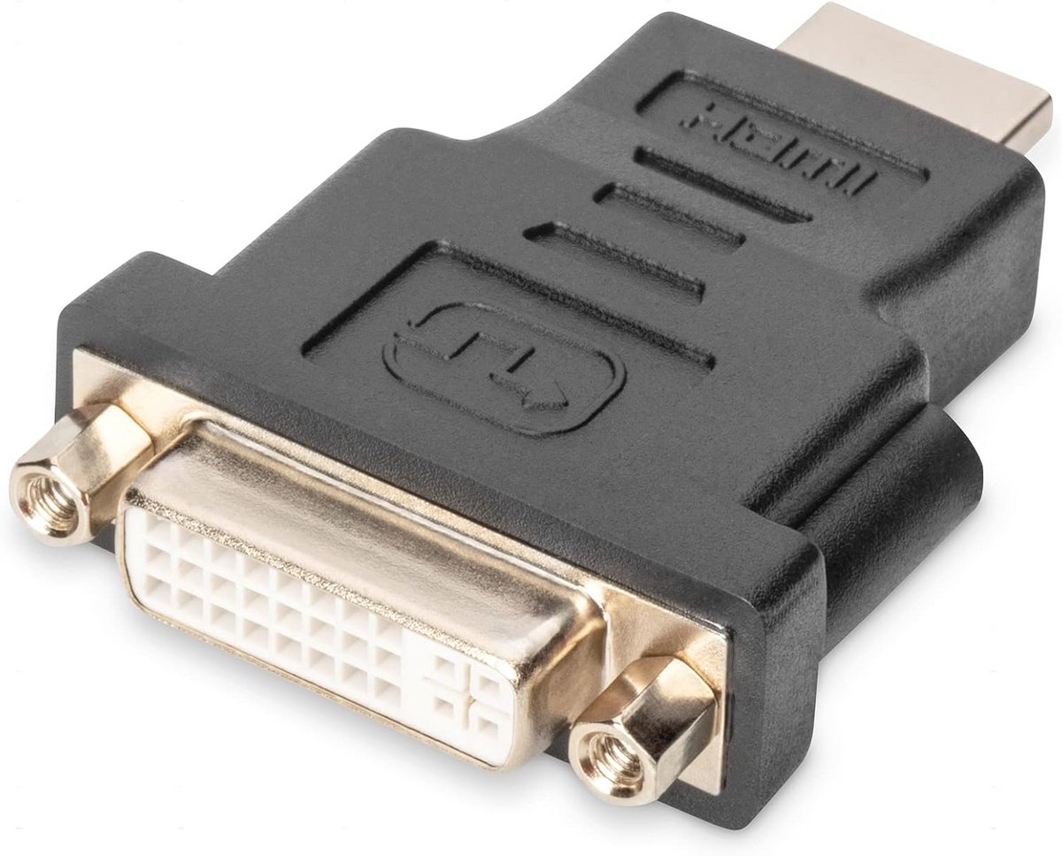HDMI naar DVI-I Adapter - Full HD 1920x1200 bij 60Hz - HDMI Type A naar DVI I (24+5) - Zwart