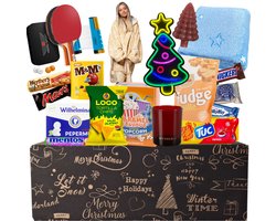Kerstpakket - Incl. Gadgets & Food t.w.v €100 - Cadeaupakket - Feestpakket - Doos - Voor Mannen & Vrouwen