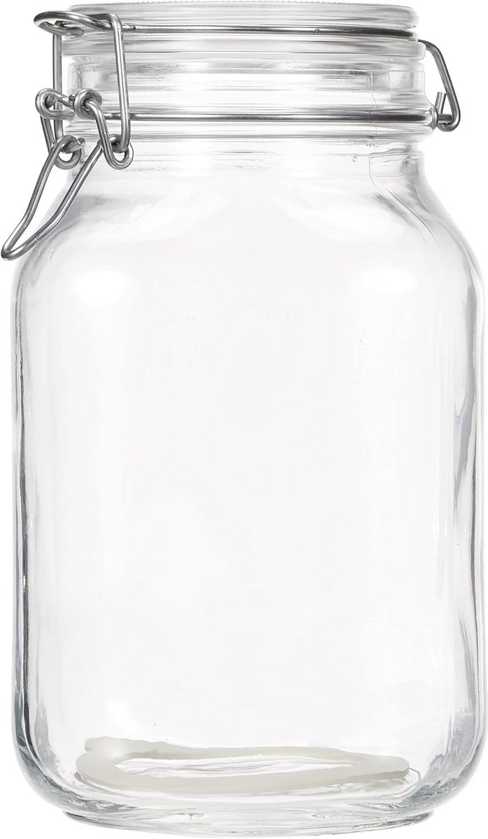 Glazen Opslagpot met Beugel Sluiting - 2 Liter