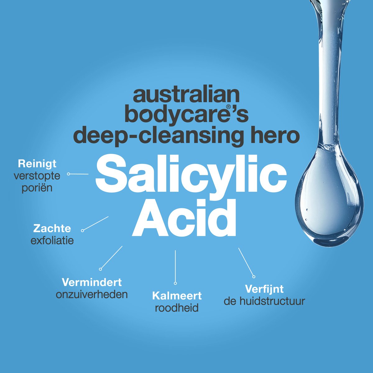 Australian Bodycare Salicylzuur Gezichtsreiniger tegen puistjes, mee-eters, onzuivere huid en verstopte poriën thumbnail 5