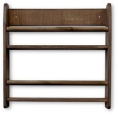 Montessori boekenrek kinderkamer | 2 planken - wengé 90x60x12 | toddie.nl