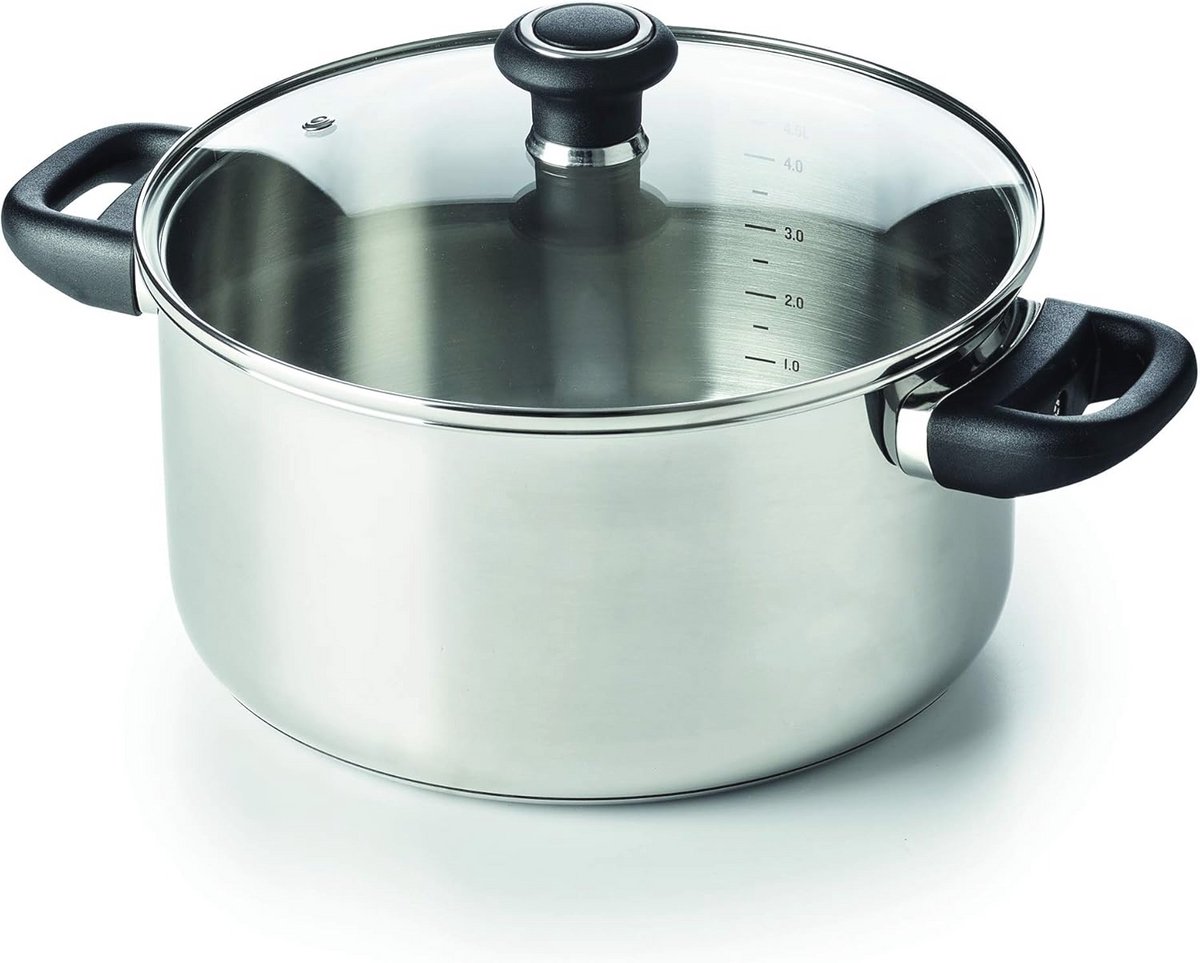 RVS braadpan met deksel 28 cm - Traditioneel en veelzijdig