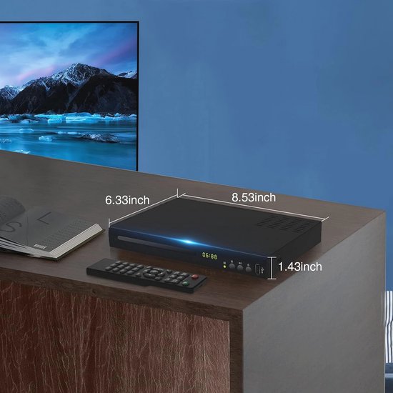 Blu-ray DVD Speler met HDMI en Multi-regio Ondersteuning - Ideaal voor Thuisbioscoop — afbeelding 4