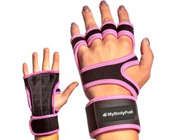 MyBodyFuel - Fitness Handschoenen - Grip Handschoenen - Antislip - 2 Stuks - Maat XL - Roze