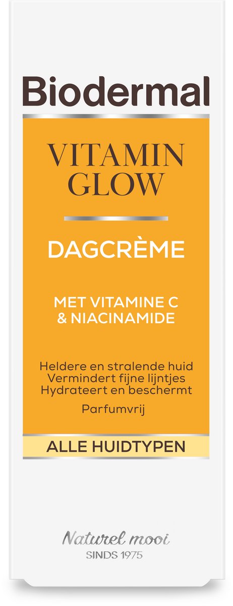 Biodermal Vitamin Glow Dagcrème met vitamine C - Gezichtsverzoring - 50 ml