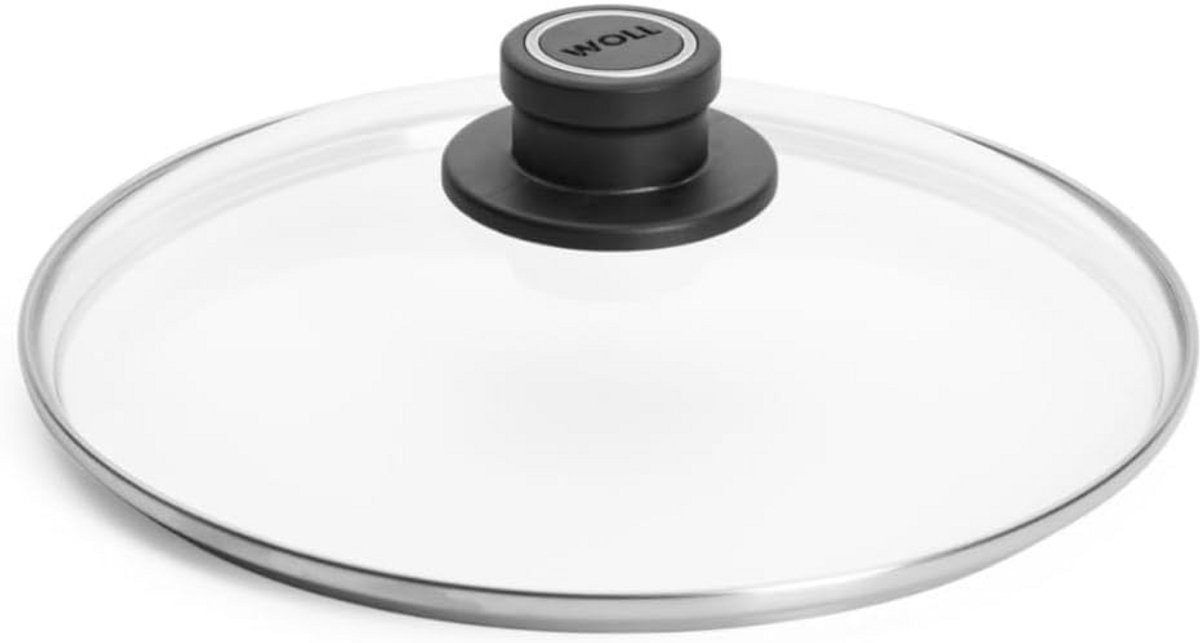 Deksel Veiligheidsglas Rond Ø 24 cm Ovenbestendig tot 250°C Transparant Dekselknop Permanente Ontluchting