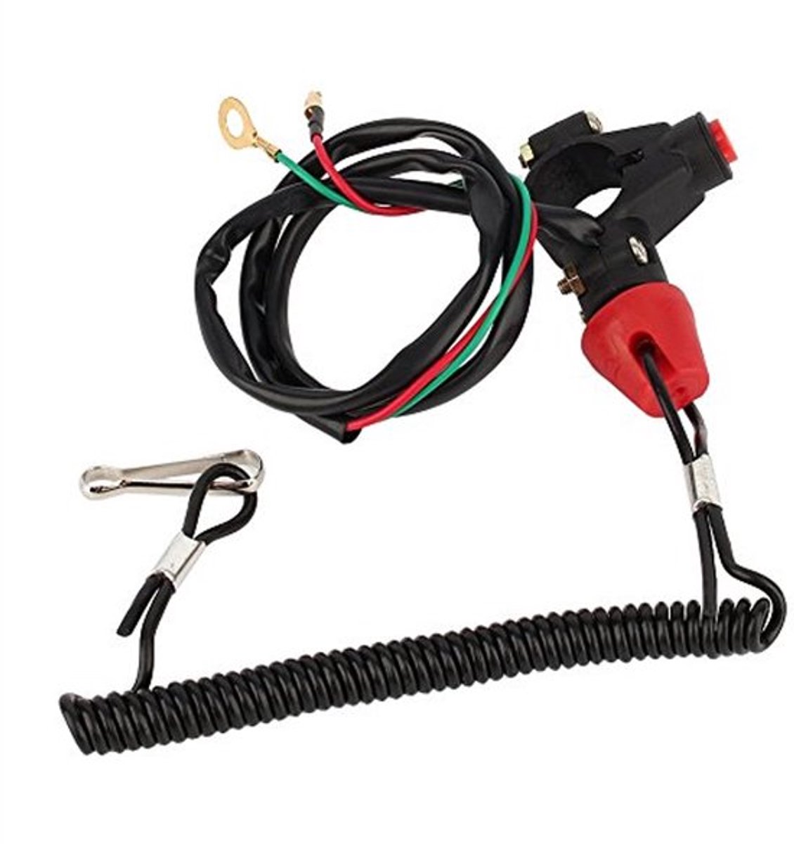 Tiller Safety Switch - Jetski Motor Kill Switch - DC 12V Lanyard met Veiligheidsketting