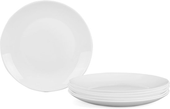 vancasso Selene Lot de 6 grands bols à pâtes en porcelaine Motif floral Bleu et blanc Passe au micro-ondes et au lave-vaisselle 21,6 cm 1134 g