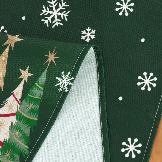 LOMOHOO Kerst Tafelloper Groen 30 x 180 cm, Xmas Tafellopers Boho