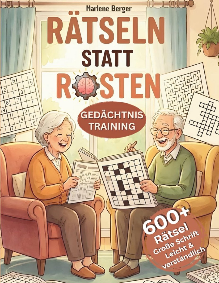 Groot Letter Puzzelboek voor Senioren: Meer dan 600 Nostalgische Kruiswoordraadsels en Geheugentraining