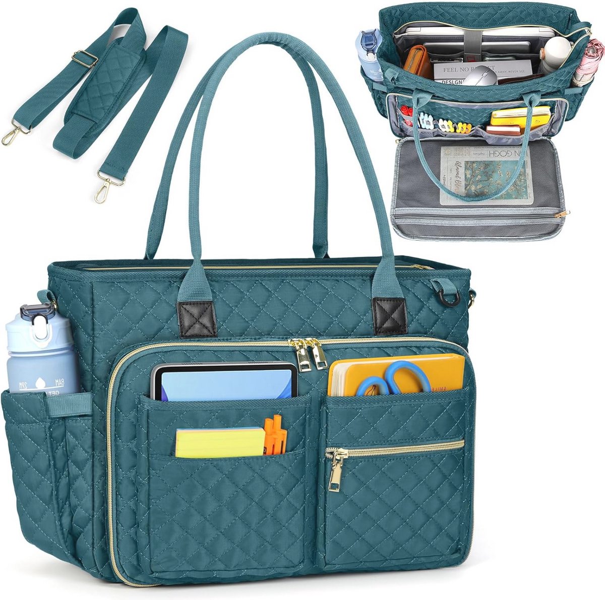 Laptoptas voor Vrouwen - Grote Capaciteit en Organisator voor Werk en School