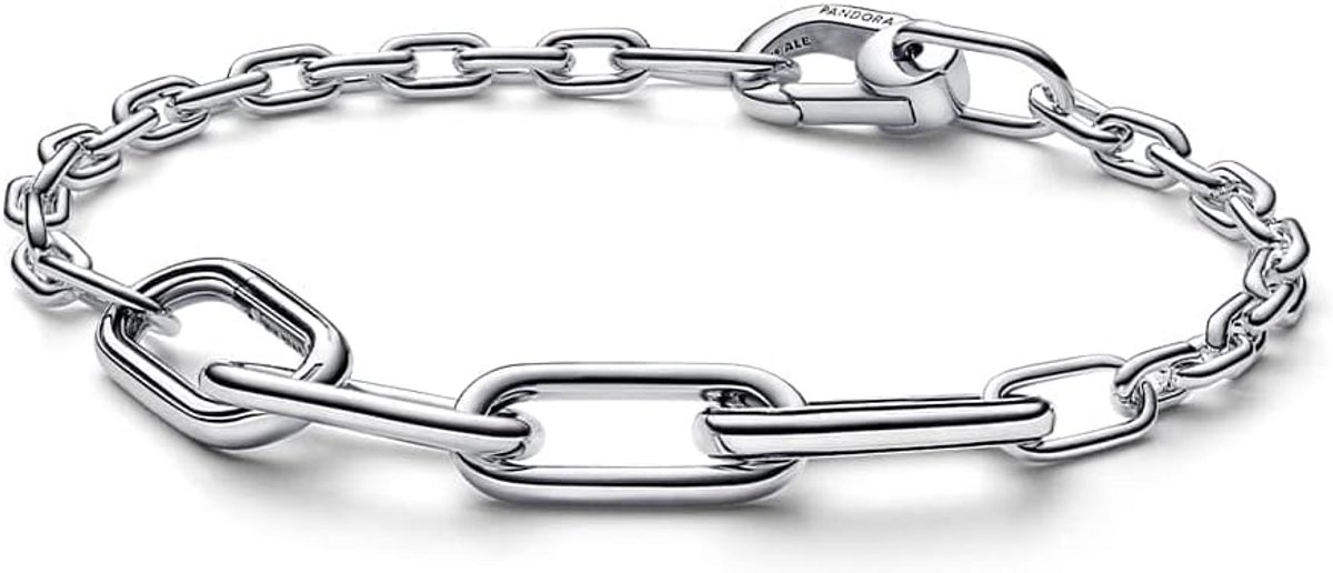 Zilveren schakelarmband voor dames en heren - Echte sterling zilveren schakelarmband