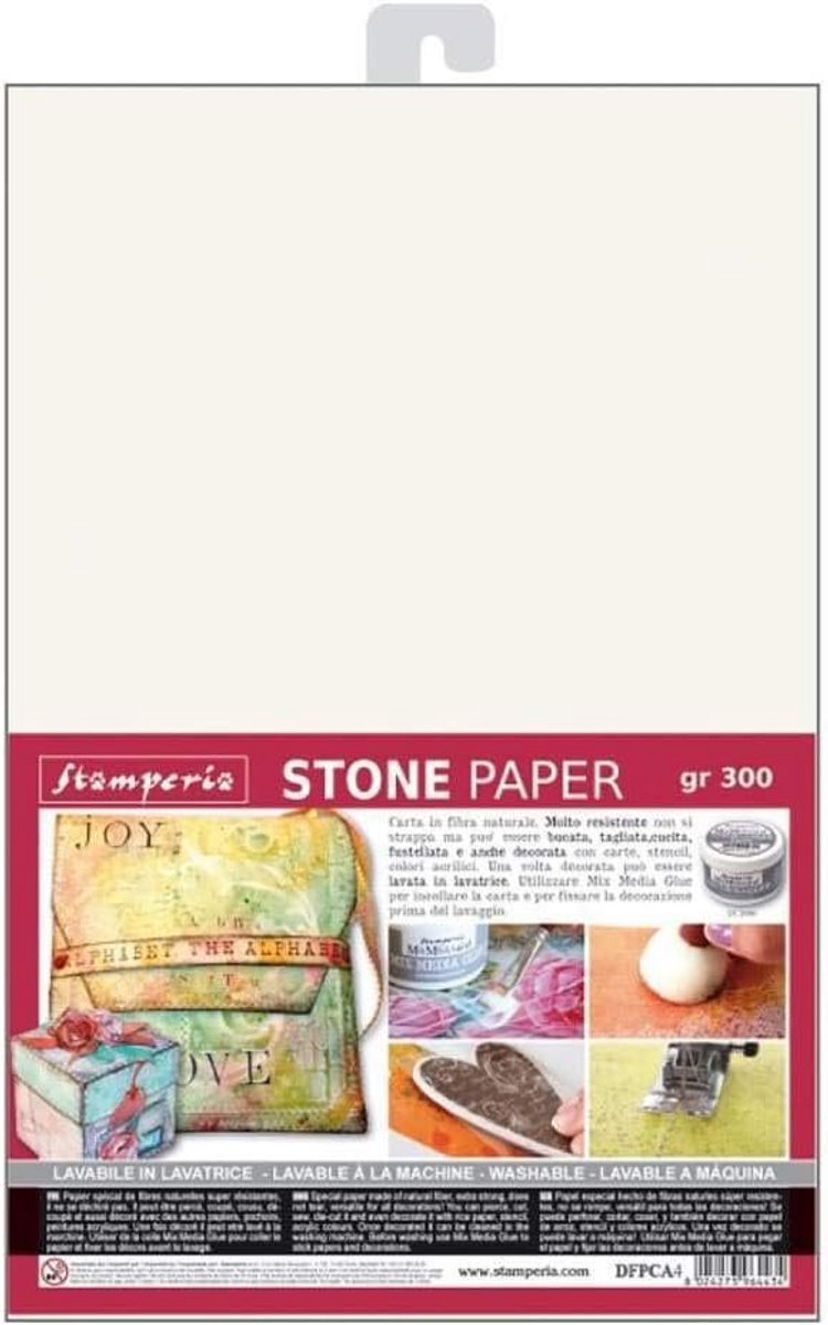Wasbaar Steenfotopapier Formaat A4
