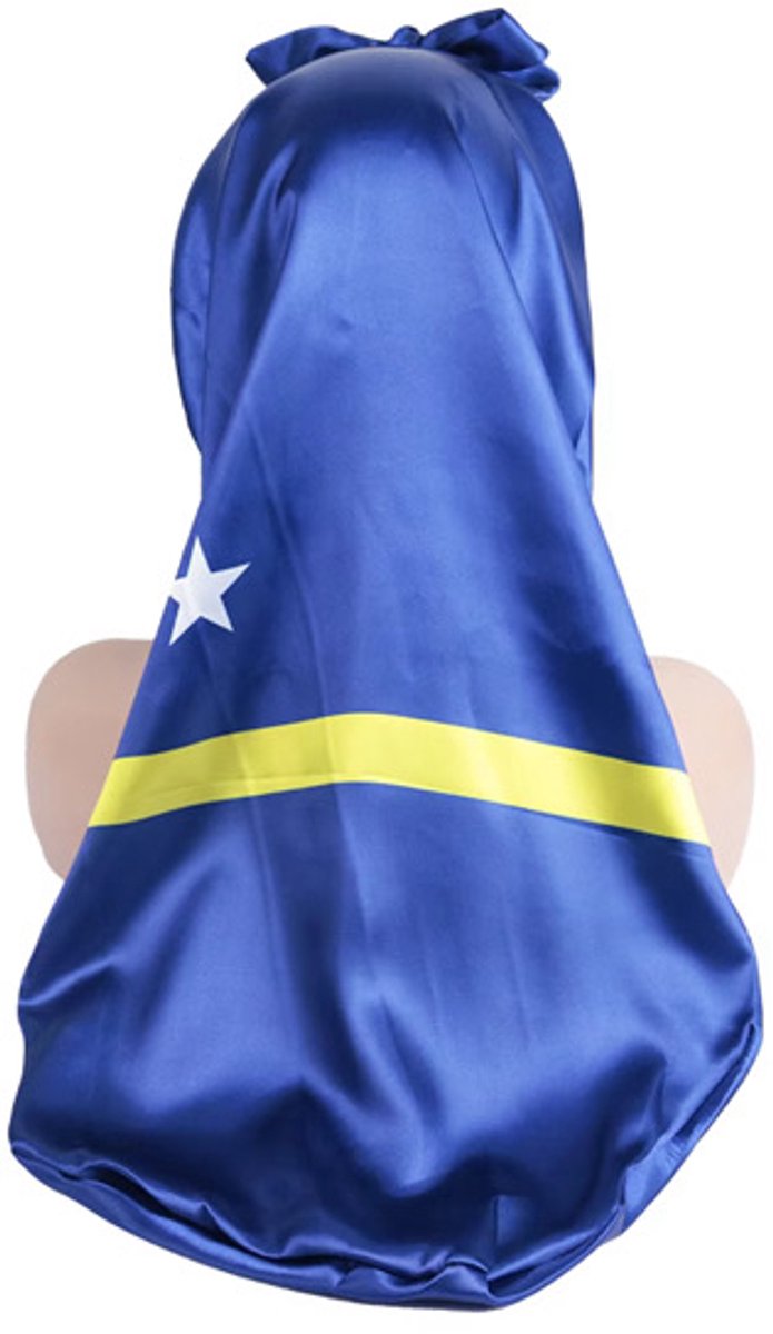 Satijnen bonnet Curaçao lang