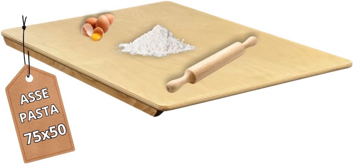 Houten deegplank 75 x 50 cm - rolbout voor pasta, pizza en cake