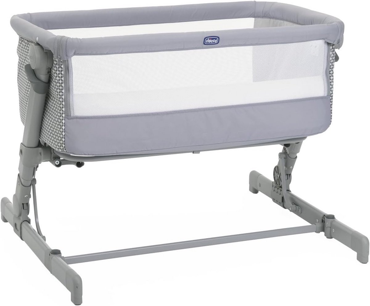 Next2Me Go kinderbedje side-bed, meerdere bedhoogtes, ademend, inklapbaar, reistas