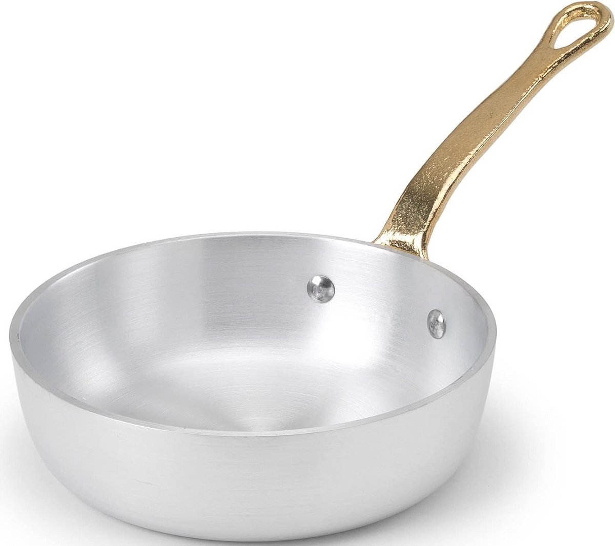 Aluminium Pan met Handvat - Diameter 12 cm