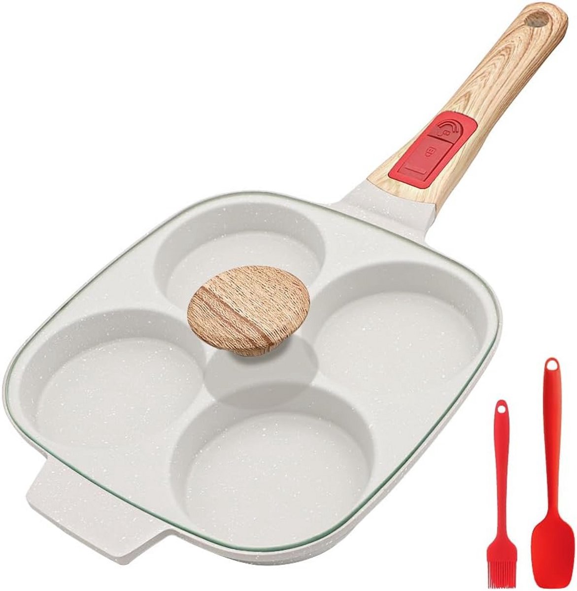 Spiegeleipan met Afneembare Handgreep 21 cm - Perfect voor Omeletten en Meer