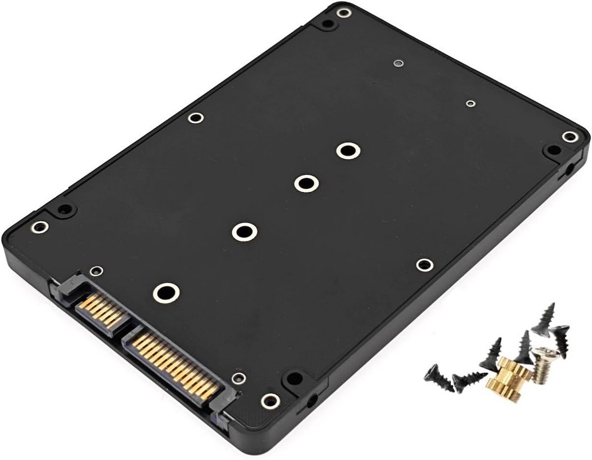 M.2 NGFF SSD naar 2,5 inch SATA Adapter – 7mm Behuizing voor B&M Key SSD's tot 6 Gbps
