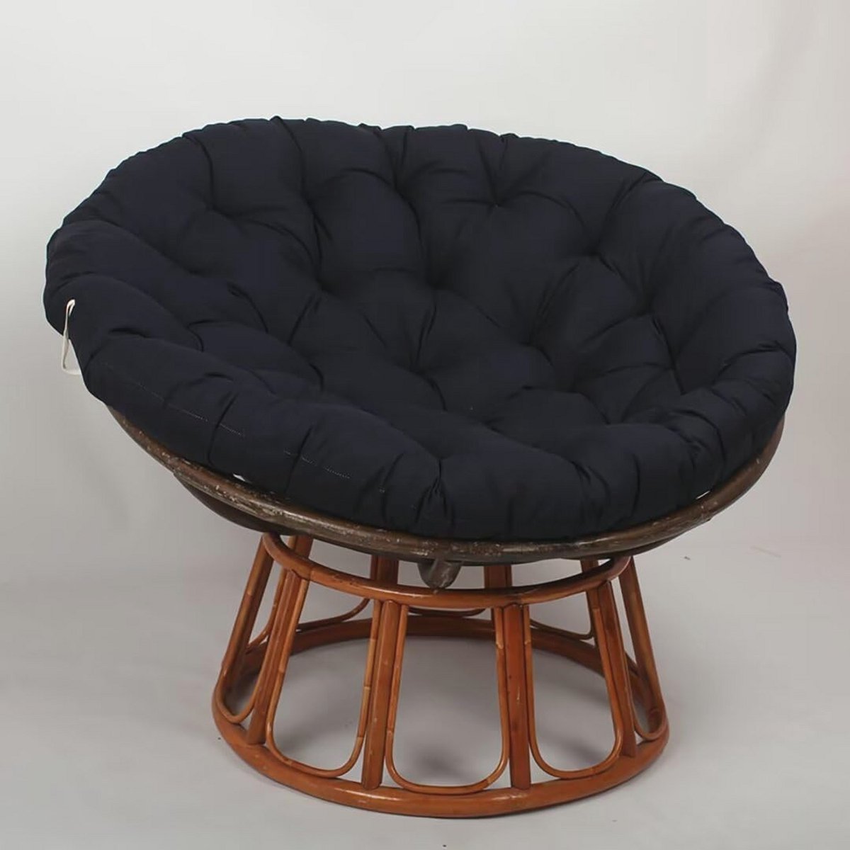 Comfortabel Rond Zitkussen voor Tuinstoelen en Draa stoelen - Marineblauw 40 x 40 cm