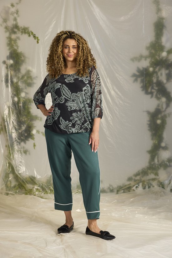 Zhenzi Adley 1173-Blouse 3/4 Clary Sage Taille M 46/48