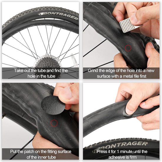 Fiets Reparatieset - 15 Stuks Plakpleisters Zonder Lijm voor Lekke Banden van fiets — afbeelding 2