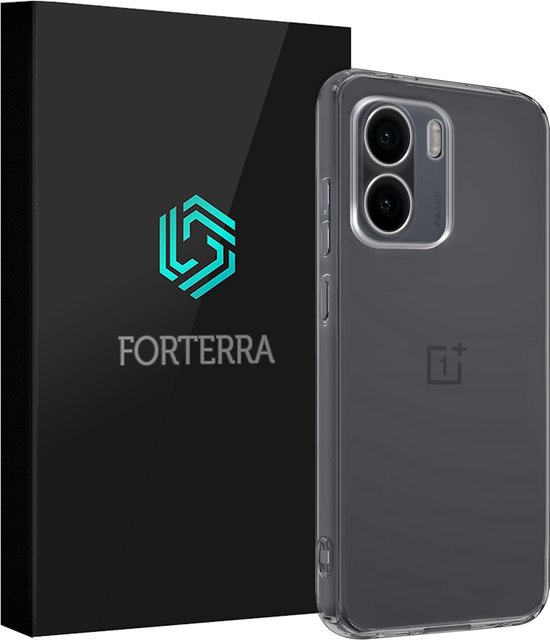 Forterra Housse Adaptée pour OnePlus 15R Case Housse Silicone - Housse Adaptée pour OnePlus 15R Étui Back Cover - Transparent