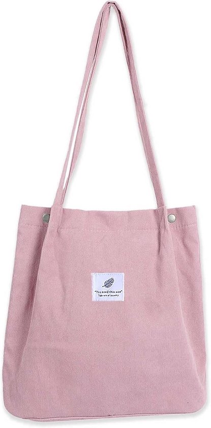 Grote Schoudertas Voor Dames Corduroy Strandtas Crossbody Tas 
