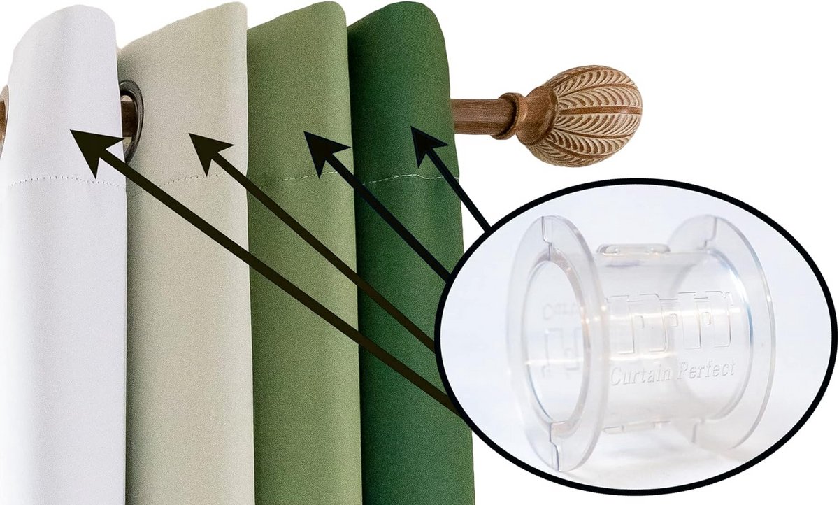 Gordijnafstandhouders voor Plooien en Accessoires - Perfecte Oplossing voor Gordijnen
