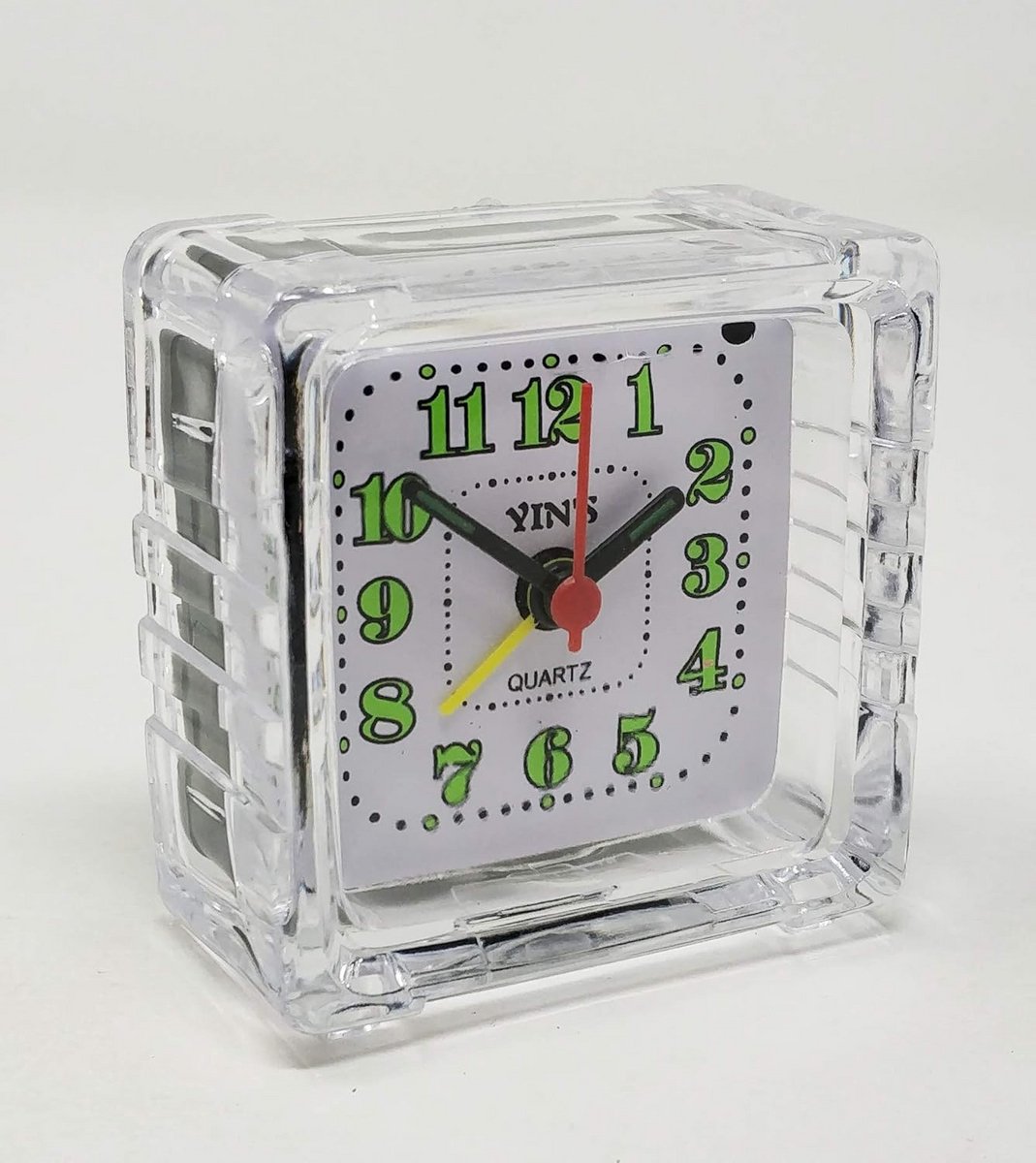 Alarm Travel Klok - Analoog Quartz met Grote Nummers voor Makkelijk Lezen