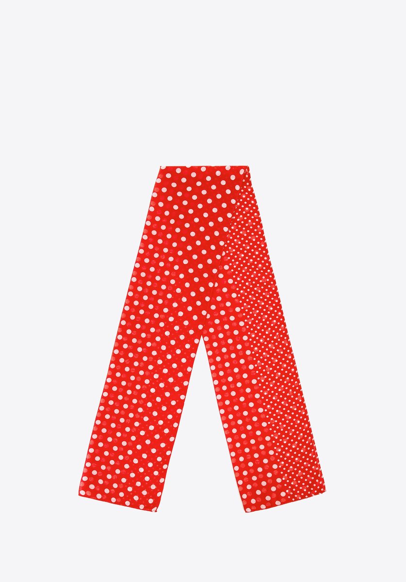 Wittchen - Sjaal - Polka Dots - Rood en Wit - Polyester