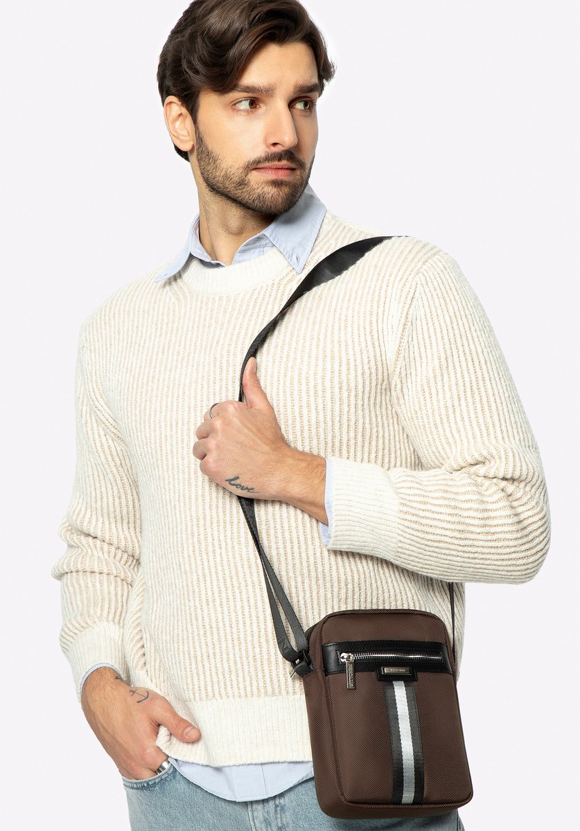 Wittchen - Groene Messenger Bag - Decoratieve Band - Polyester