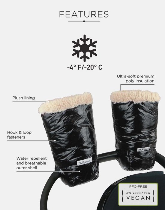 Kinderwagenwarmmuffs voor Koude Weer - Waterafstotende Handwarmers voor Wandelen met Baby van Merkloos — afbeelding 3