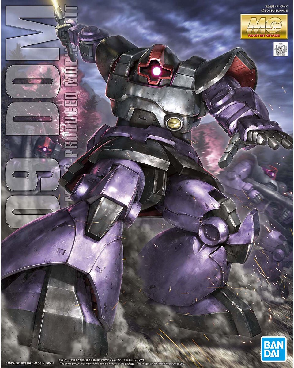 Bandai Gundam MG 1/100 MS-09 Dom (2022 Ver.) – Master Grade Model Kit – Mobile Suit Gundam