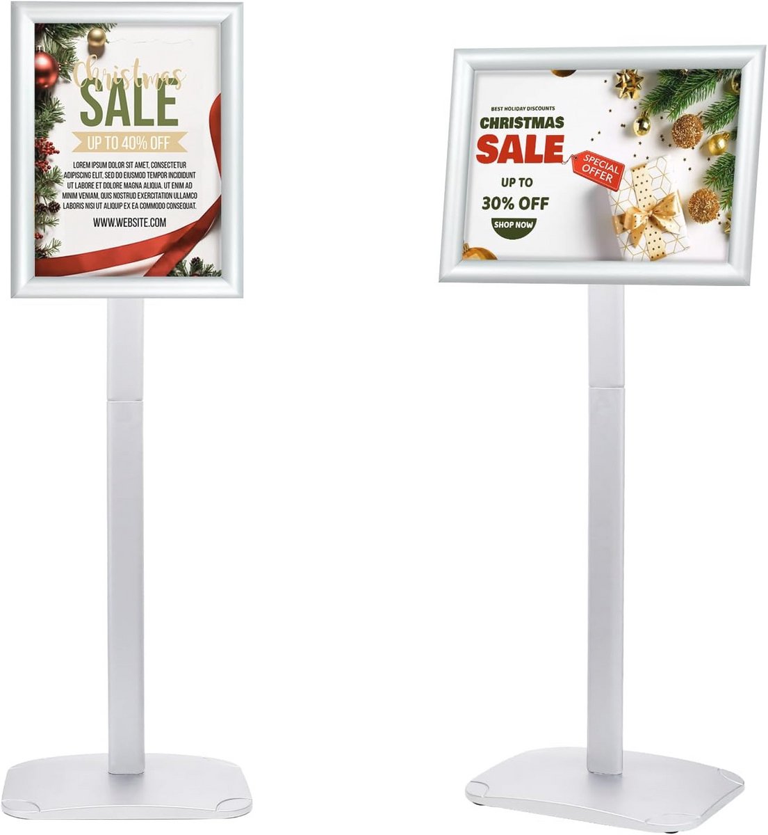 Stabiele A4-posterstandaard met klikframe voor binnen en buiten