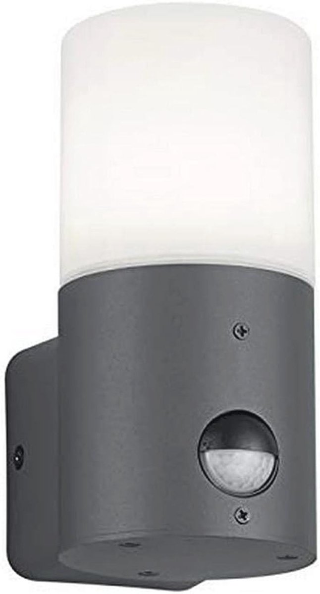 Buitenwandlamp met Bewegingsmelder - Aluminium Antraciet/Wit