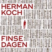 Boekomslag met rode tekst "HERMAN KOCH FINSE DAGEN" op een achtergrond van berkenbomen.