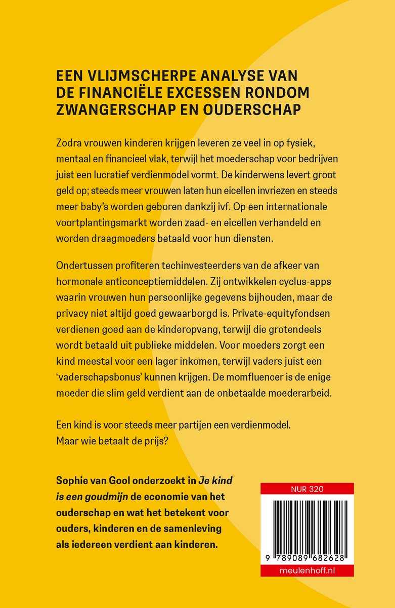 Je kind is een goudmijn - back cover