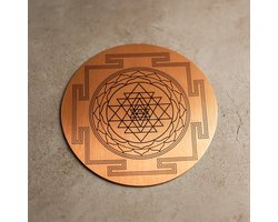 Koperen Shri Yantra – Geactiveerd met vuur en mantra