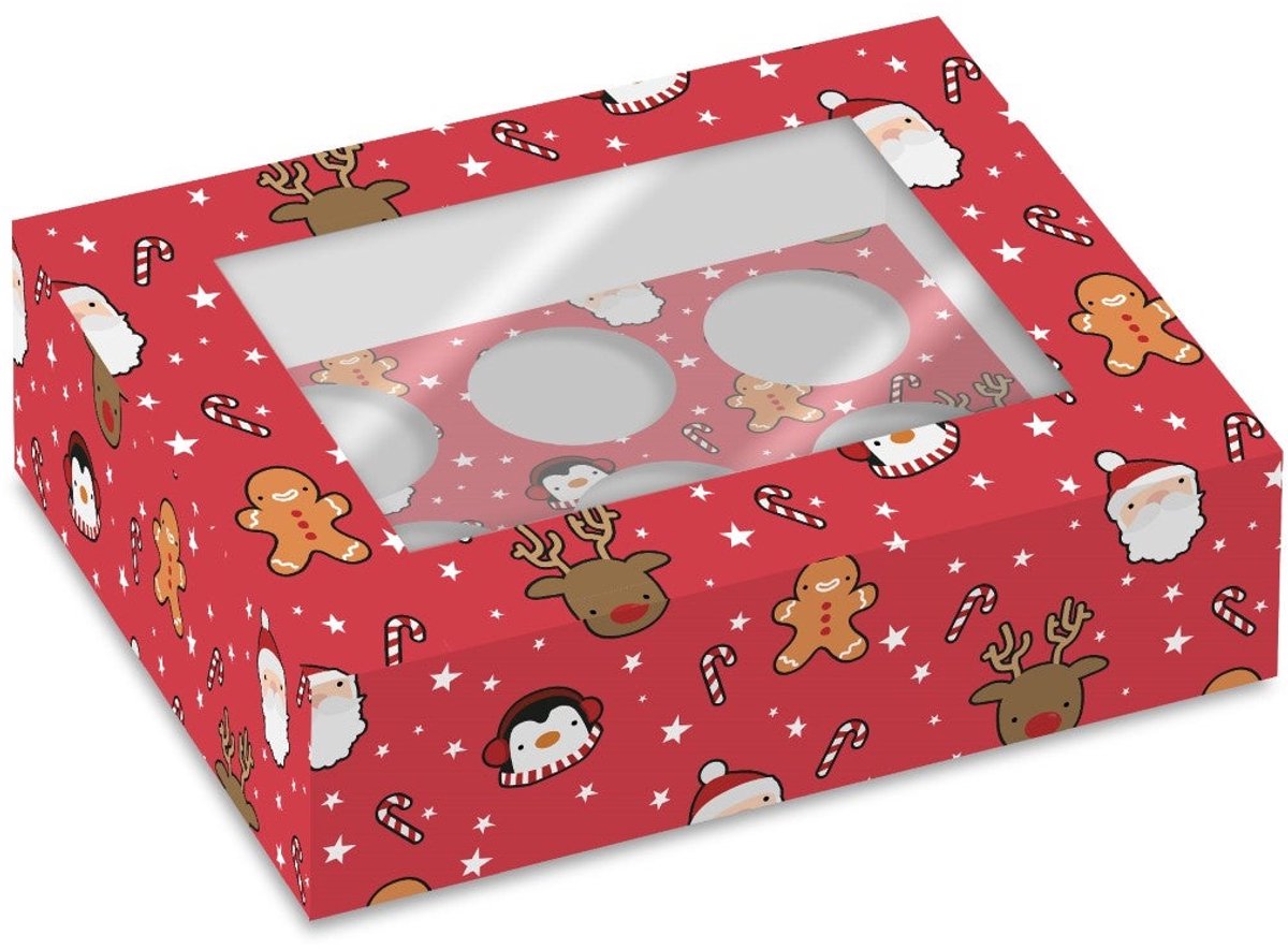 Simply Making Cupcake Box Feestelijke Vrienden 6 pk/2