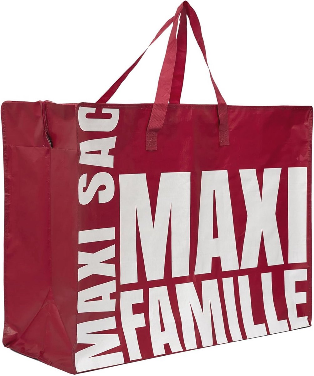 Maxi Opbergtas XXL - Ideale Oplossing voor Gezinnen, Rood 110L